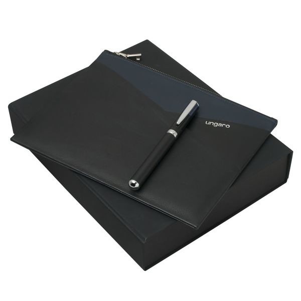 Set Ungaro : pochette + Stylo personnalisable