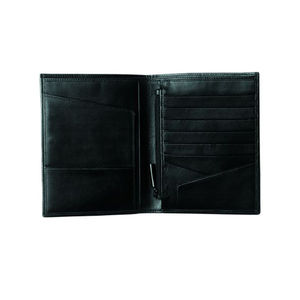 Portefeuille passeport MESSENGER cuir noir Noir 5