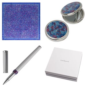 Set Cacharel : Boîte miroir + Foulard + Stylo publicitaire 1