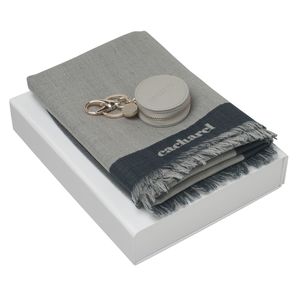 Set Cacharel : Porte-clefs + Echarpe personnalisable