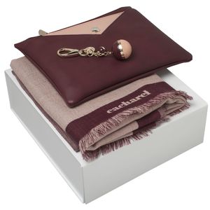 Set Cacharel : Porte-clefs + Echarpe + Sac promotionnel