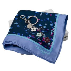 Set Cacharel : Porte-clefs + Foulard pour entreprise