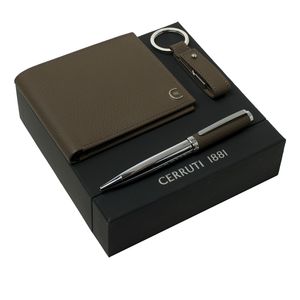 Set Cerruti 1881 : Clé USB + Portefeuille-cartes + Stylo avec logo 1