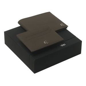 Set Cerruti 1881 : Porte-cartes + Portefeuille-cartes personnalisable 1