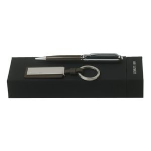 Set Cerruti 1881 : Porte-clefs + Stylo avec logo 3