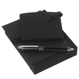 Set Cerruti 1881 : Portefeuille-cartes + Stylo promotionnel