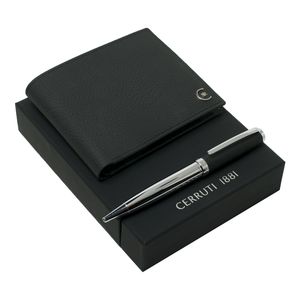 Set Cerruti 1881 : Portefeuille + Stylo publicitaire