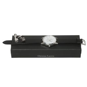 Set Christian Lacroix : Boutons de manchette + Montre personnalisable