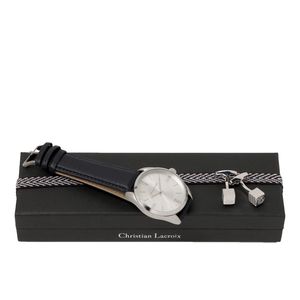 Set Christian Lacroix : Boutons de manchette + Montre publicitaire 2