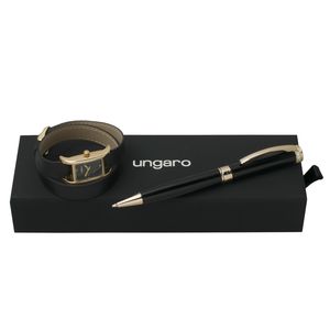 Set Ungaro : Montre + Stylo avec logo 1