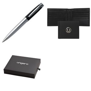 Set Ungaro : Portefeuille-cartes + Stylo personnalisé 1